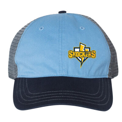 Team Logo - Softstyle Garment-Washed Trucker Cap Thumbnail