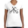 Women's Fine Jersey V-Neck Tee Thumbnail