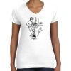 Women's Fine Jersey V-Neck Tee Thumbnail